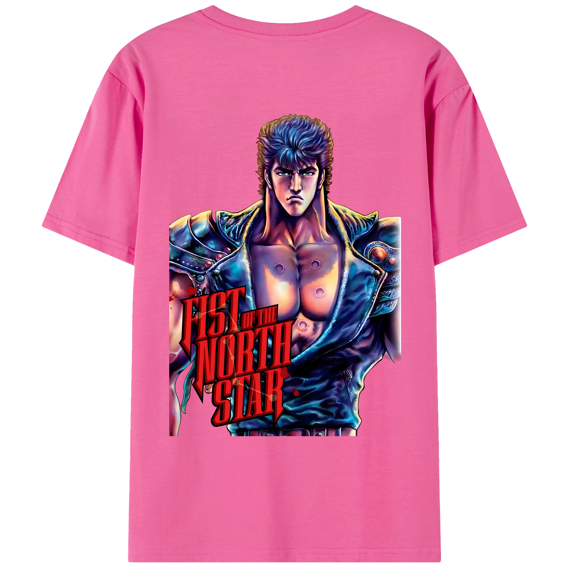 （画像用） 北斗の拳 Fist of the North Star レディース半袖Tシャツ(バックプリント)